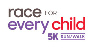 Race for every child 5k run/walk 2024 logo